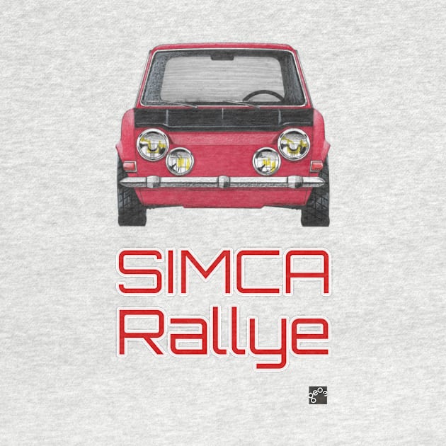 Geo3Doodles Simca Rallye Doodle by Geo3doodles